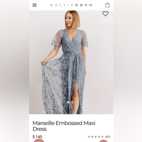 Baltic Born Dresses & Skirts - Baltic born Marseille Embossed Maxi Dress.